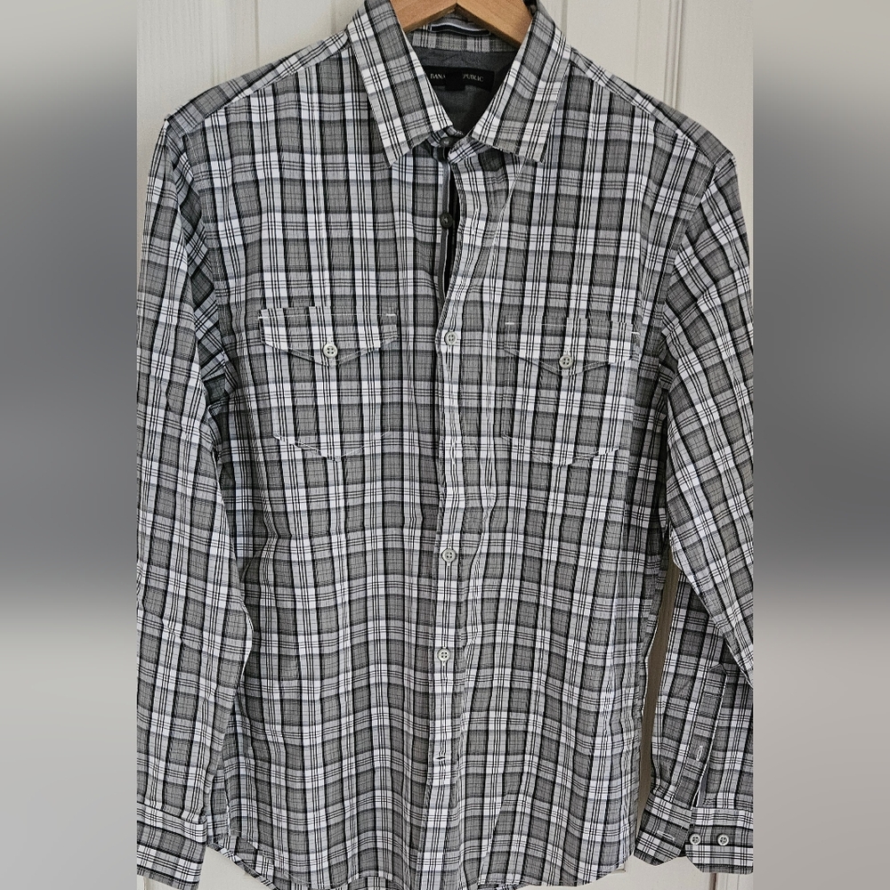Banana Republic Black/Grey Long Sleeve